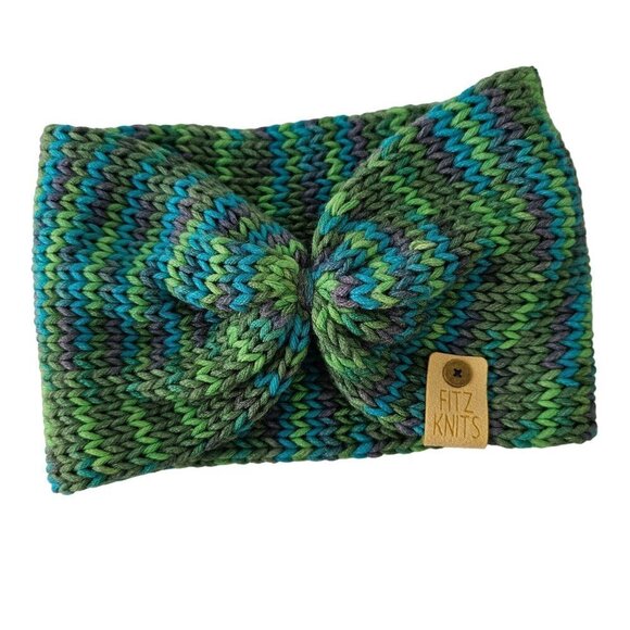Fitz Knits 4 Pc Bundle 2 Headbands 2 Beanies Handknit Stocking Stuffer Gifts NEW - Picture 3 of 10